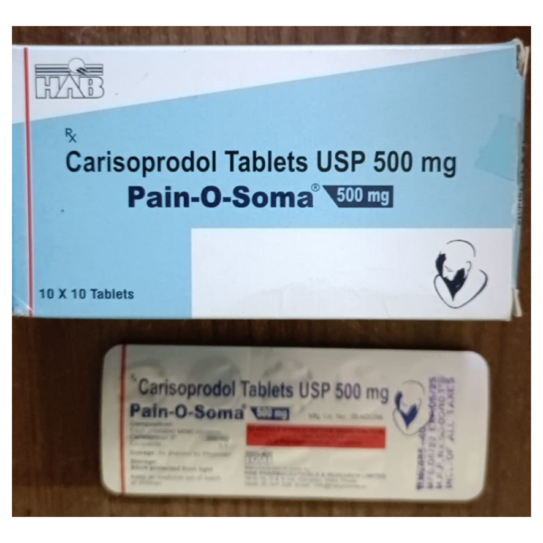 Pain-O-Soma 500mg Tablets